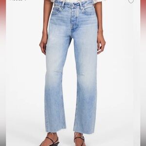 NWOT Madewell darted barrel leg jeans in Edmonton wash sz 26